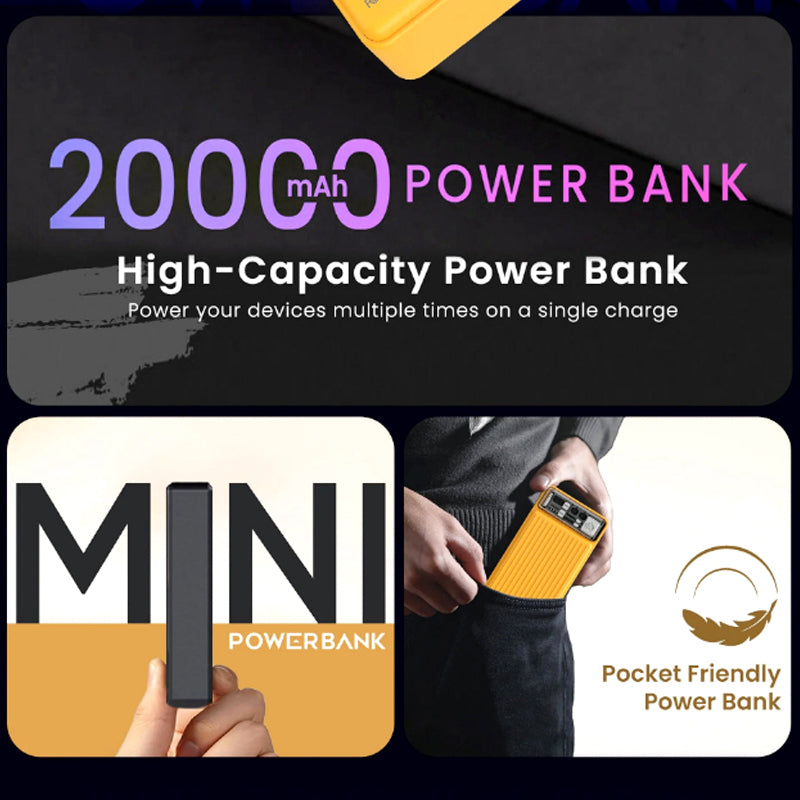 Audionic Spark Pro S-220 20000mAh Fast Charging Power Bank